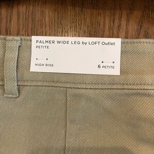 LOFT Khaki Wide Leg Pants